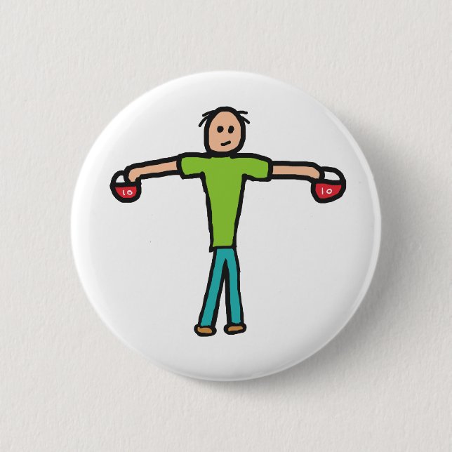 Kettlebells Button (Vorderseite)