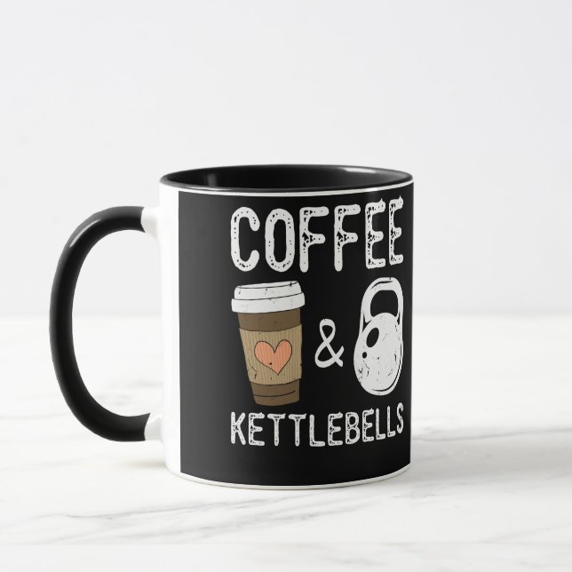 Kettlebells Kaffee HIIT Fitness Workout Gym Tasse (Links)