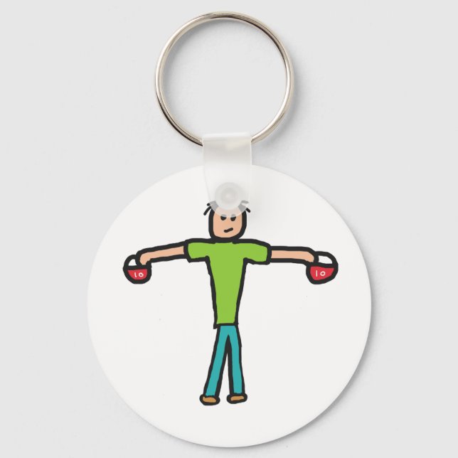 Kettlebells Schlüsselanhänger (Vorderseite)