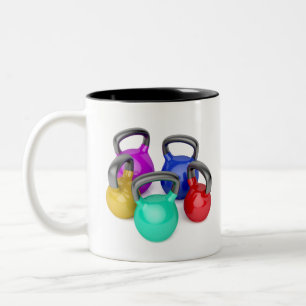 Kettlebells Zweifarbige Tasse