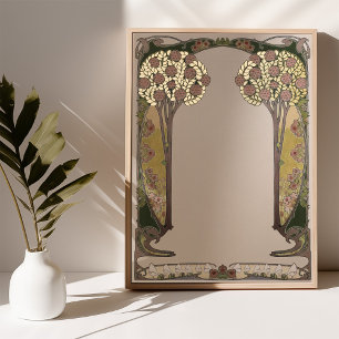 Ketubah Tree of Life Handwriting Art Nouveau Foliendrucke