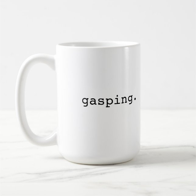 Keuchen - britischer Jargon Tasse (Links)