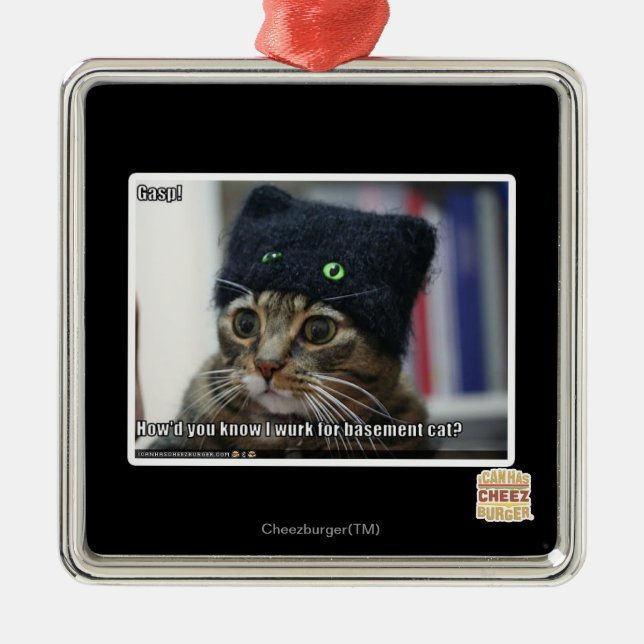 Keuchen! Silbernes Ornament (Vorne)