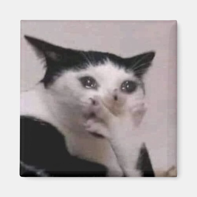 Keuchkatze Meme Magnet (Vorne)