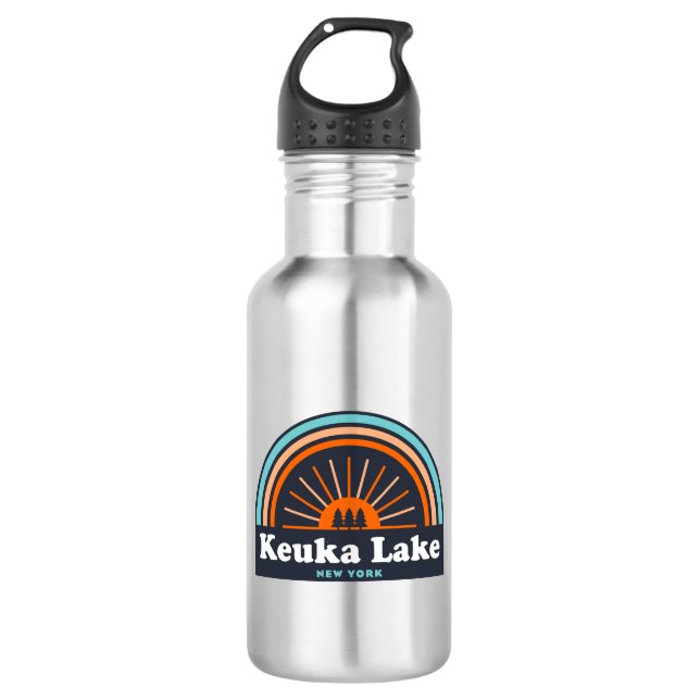 Keuka Lake New York Edelstahlflasche (Vorderseite)