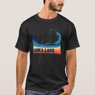Keuka Lake New York Retro Bootsfahren Segeln & Fis T-Shirt