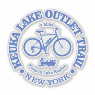 Keuka Lake Outlet Trail (Fahrrad) Aufkleber