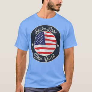 Keuka Lake - Patriotic New York Souvenir T - Shirt