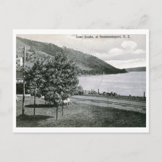 Keuka-See, Hammondsport, NY Vintag Postkarte (Vorderseite)