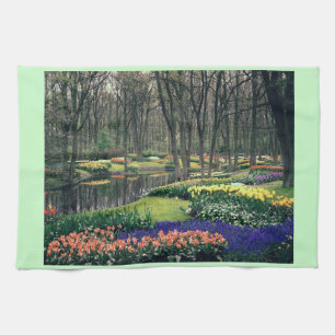 Keukenhof, ein Blumenbankett Handtuch