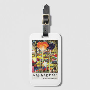 Keukenhof-Gärten Holland Tulpen Vintage Poster Gepäckanhänger
