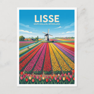 Keukenhof Tulpenfelder, Lisse Niederlande Reise Postkarte