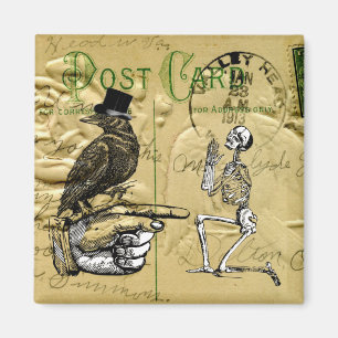 Keule und Skelett Magnet