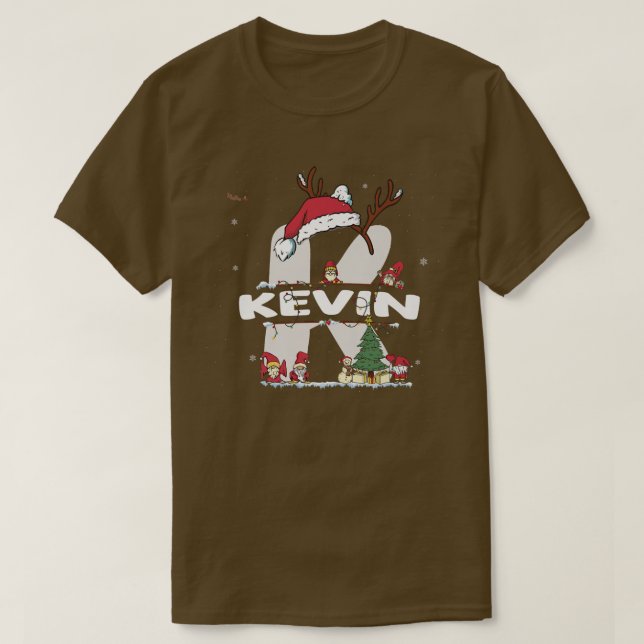 Kevin Christmas w Kevin Name für lustige Weihnacht T-Shirt (Design vorne)