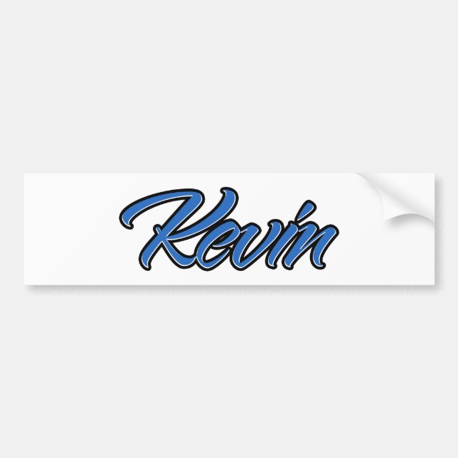 Kevin Name blue Aufkleber Sticker Autoaufkleber (Vorne)