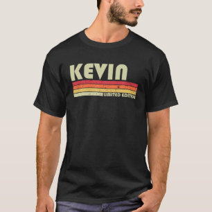 KEVIN Name Personalisiert Retro Vintage 80er 90er T-Shirt