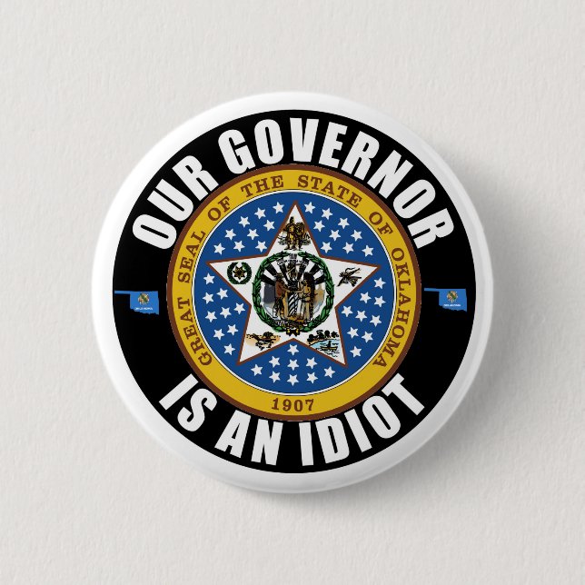Kevin Stitt ist ein Idiot Button (Vorderseite)