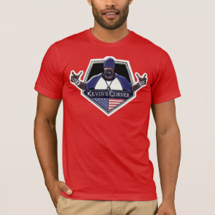 Kevin's Corner Logo mit der US-Flagge T-Shirt