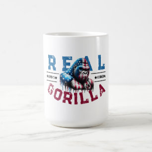Kevins Ecke REAL GORILLA-Face Paint US Flag Kaffeetasse
