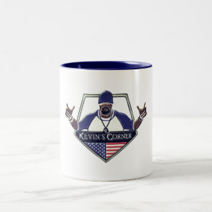 Kevins Ecke sinniert aus dem Unsinn Zweifarbige Tasse