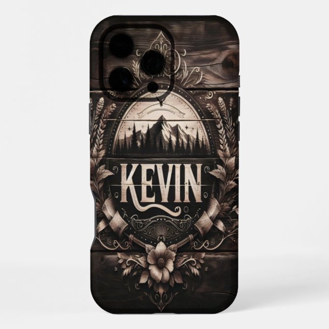 Kevins Mountain Wappen iPhone Hülle (Rückseite)