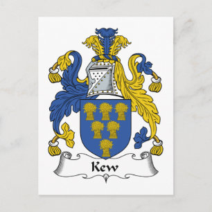 Kew-Familienwappen Postkarte