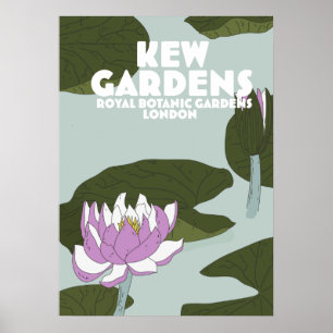 Kew Gardens London Reiseplakat Poster