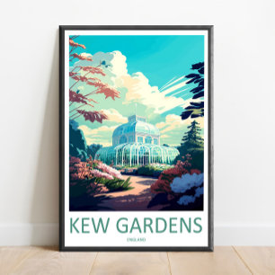 Kew Gardens Reise Druck Wandkunst Kew Gardens Wand Poster