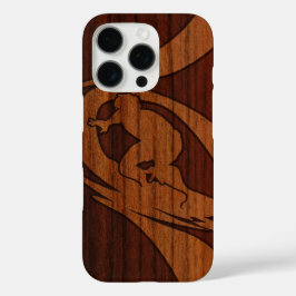 Kewalos Hawaiian Surfer Imitats Wood Koa iPhone 16 Pro Hülle