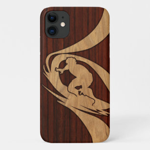 Kewalos Hawaiian Surfer Koa Faux-Holz Case-Mate iPhone Hülle