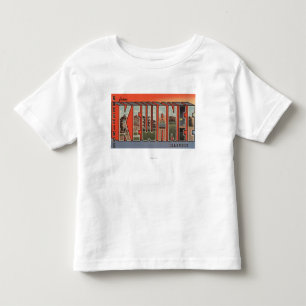 Kewanee, Illinois - große Buchstabe-Szenen 2 Kleinkind T-shirt