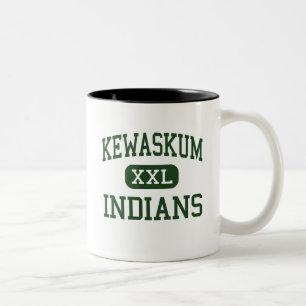 Kewaskum - amerikanischer Ureinwohner - hoch - Zweifarbige Tasse