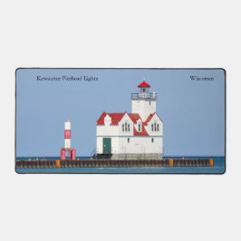Kewaunee Pierhead Lights Schreibtischmatte