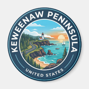 Keweenaw-Halbinsel Michigan Magnet