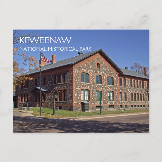 Keweenaw National Historic Park Headquarters Postkarte (Vorderseite)