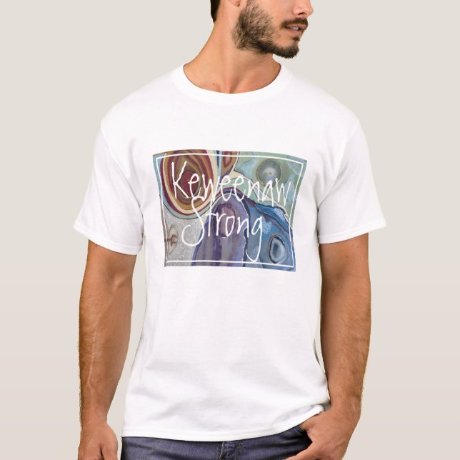 Keweenaw starkes Achatt-stück T-Shirt (Vorderseite)