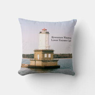Keweenaw Waterway Unterer Eingang Lichtkissen Kissen