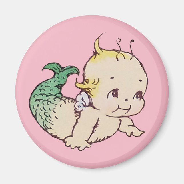 Kewpie Mermaid Magnet (Vorne)
