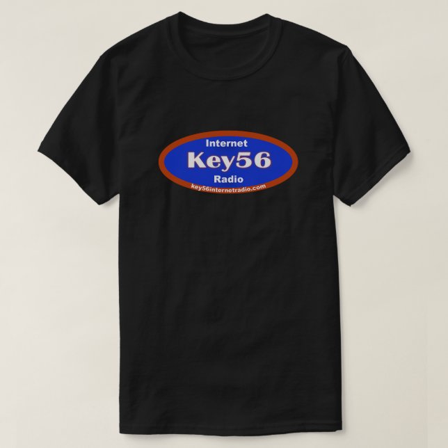 Key56 Radio Black T-Shirt (Design vorne)
