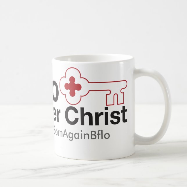 Key Bflo Center Christ Trucker Hat Kaffeetasse (Rechts)