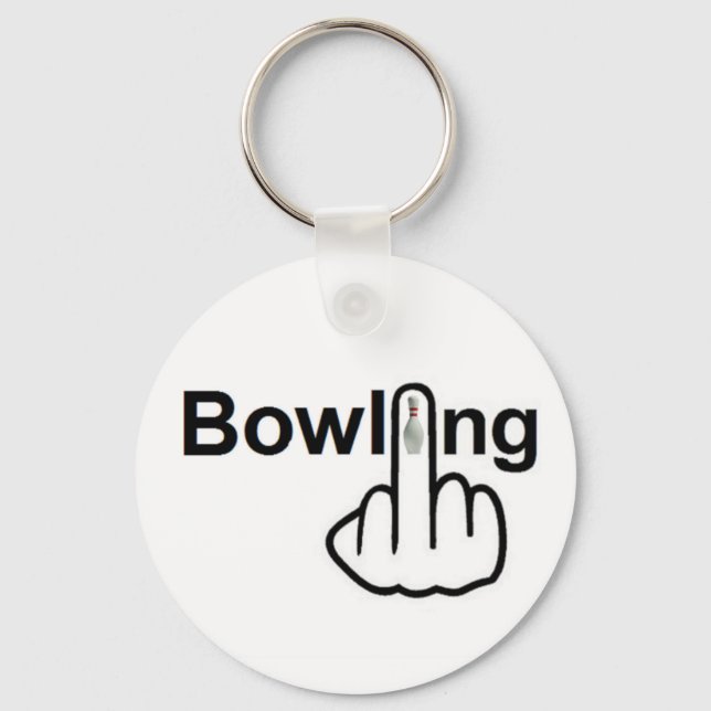 Key Chain Bowling Gedreht Schlüsselanhänger (Vorderseite)