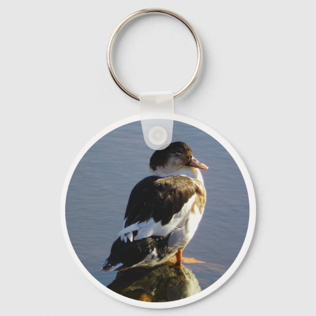 KEY CHAIN-Muscovy Duck Schlüsselanhänger (Vorderseite)