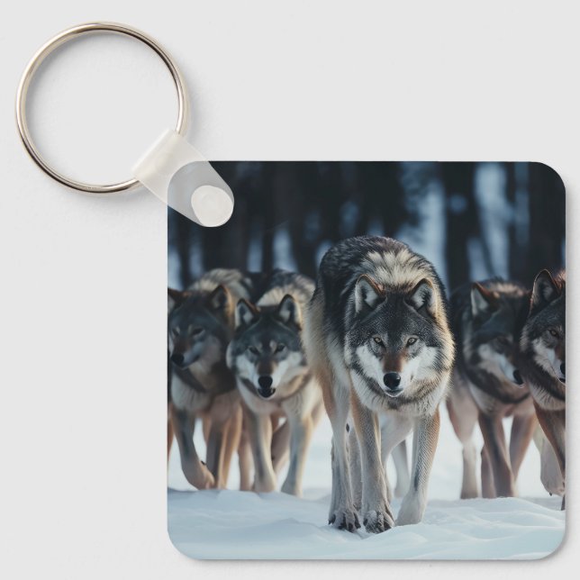 Key Chain Wolf Pack Schlüsselanhänger (Vorderseite)