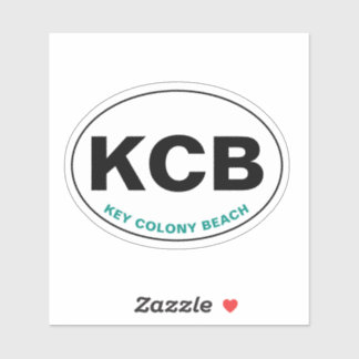 Key Colony Beach KCB Oval Aufkleber