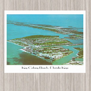 Key Colony Beach Vintage 1970er Jahre Poster