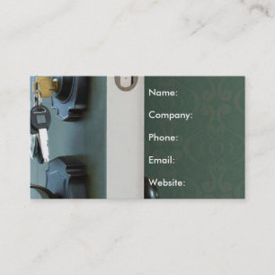 Key in Door Open House Real Anwesen Visitenkarte