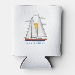 Key Largo Coastal Nautical Segelschiff Dosenkühler