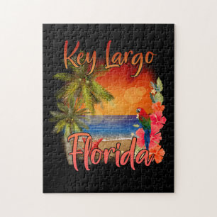 Key Largo Florida Keys Tropical Beach Sunset Puzzle