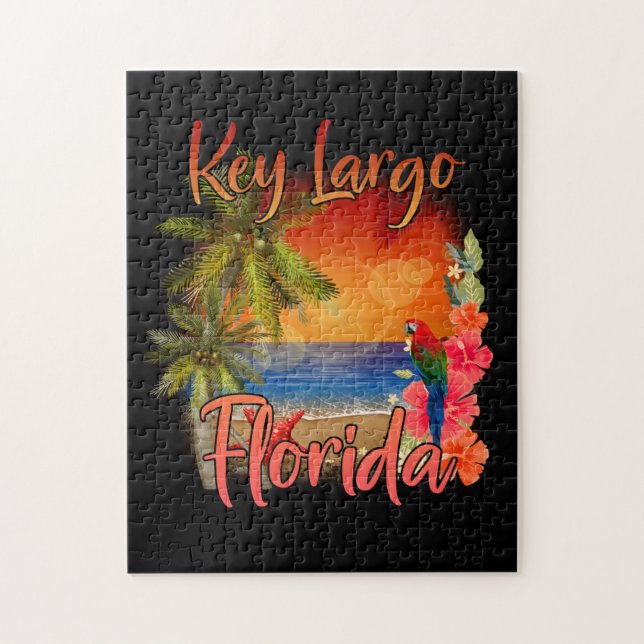 Key Largo Florida Keys Tropical Beach Sunset Puzzle (Vertikal)