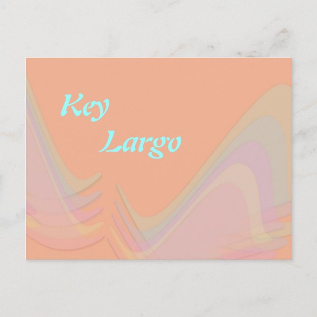 Key Largo Florida Pastel Wings Postkarte (Vorderseite)